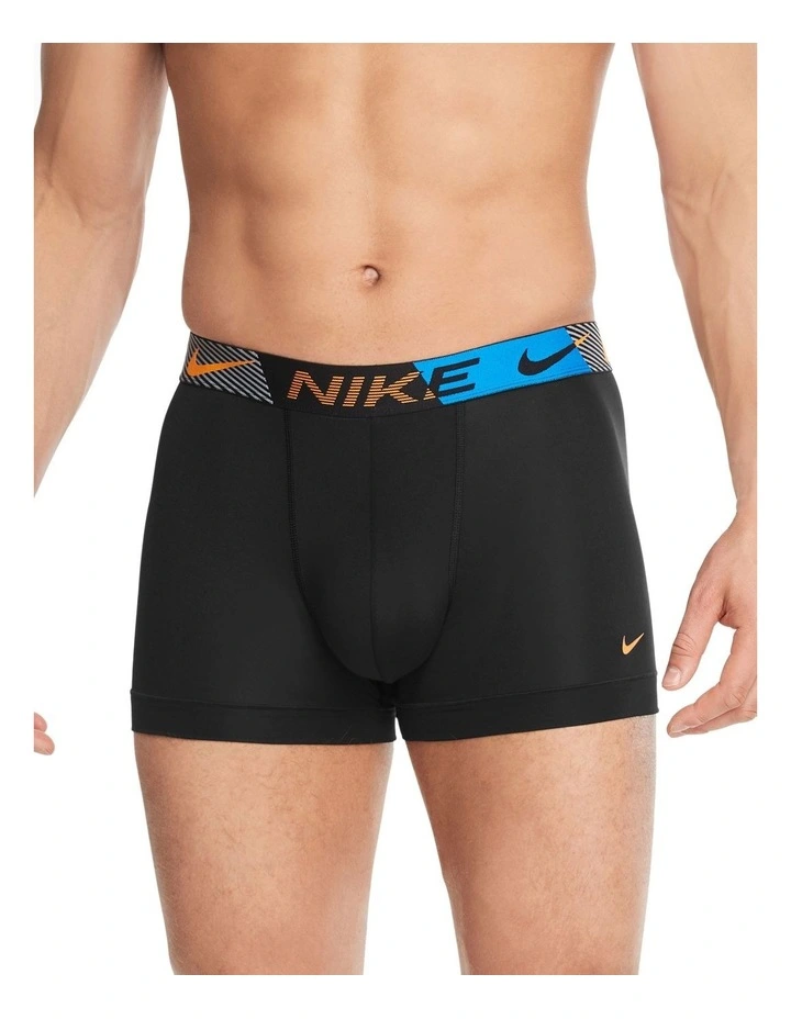 Dri Fit Essential Micro Trunks 3 Pack in Multi