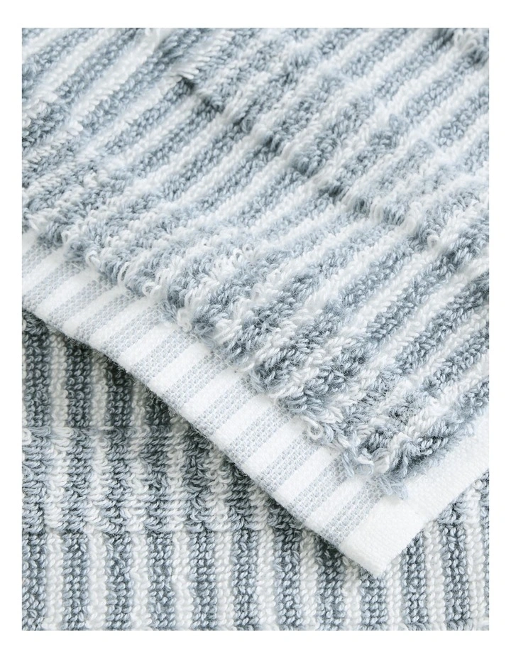 Pippa Australian Cotton Face Washer in Mineral Blue