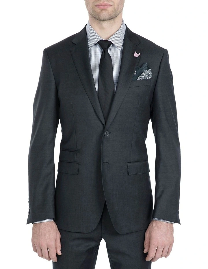 Slim Fit Charcoal Beta Jacket FGI614
