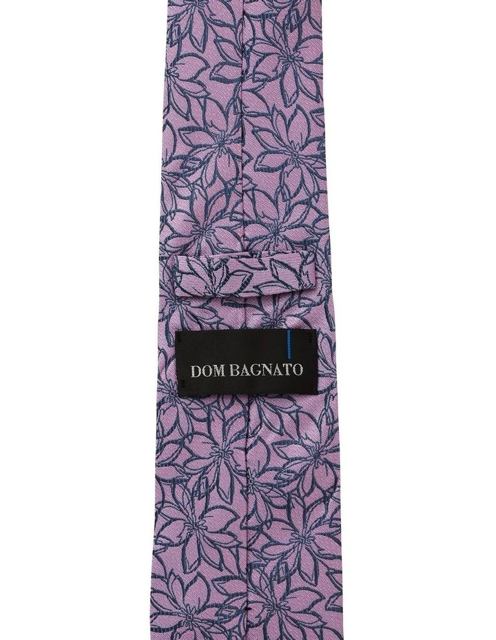 Clematis Silk Tie in Pink