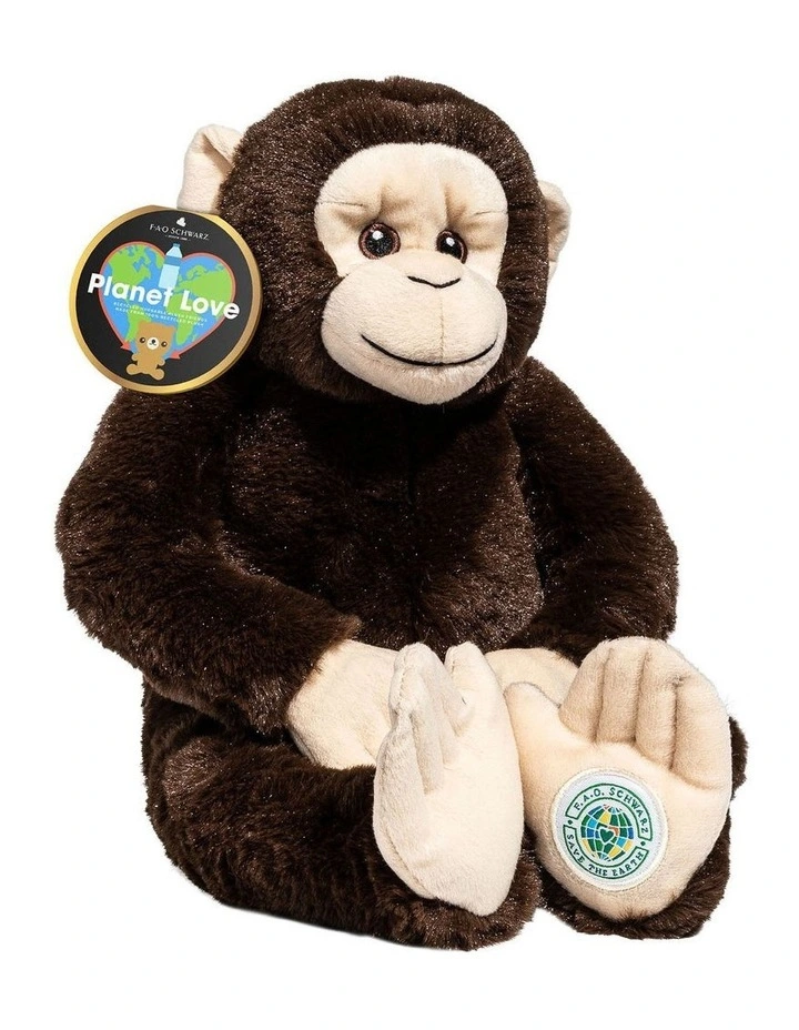 Recycled Bottle Monkey Plush Toy 25cm