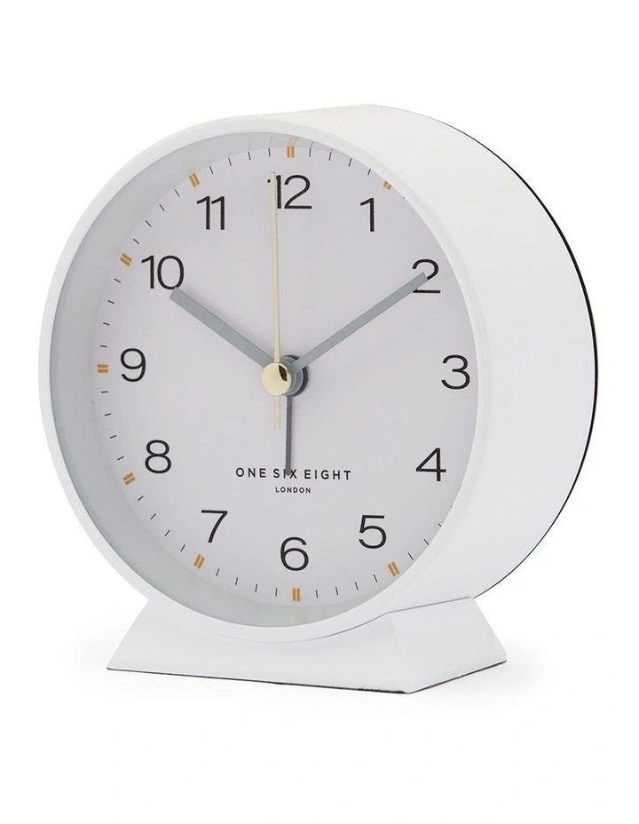 Hayley Alarm Clock in White