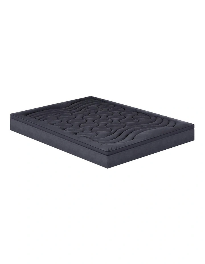 3-Zone Pillowtop Double Mattress Topper in Charcoal