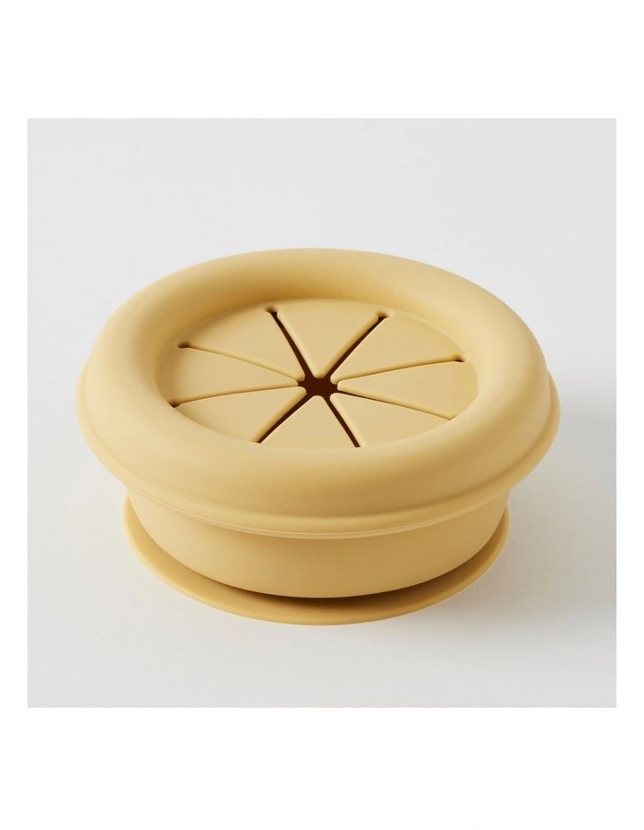 Henny Silicone Collapsible Snack Cup 11cm in Lemon