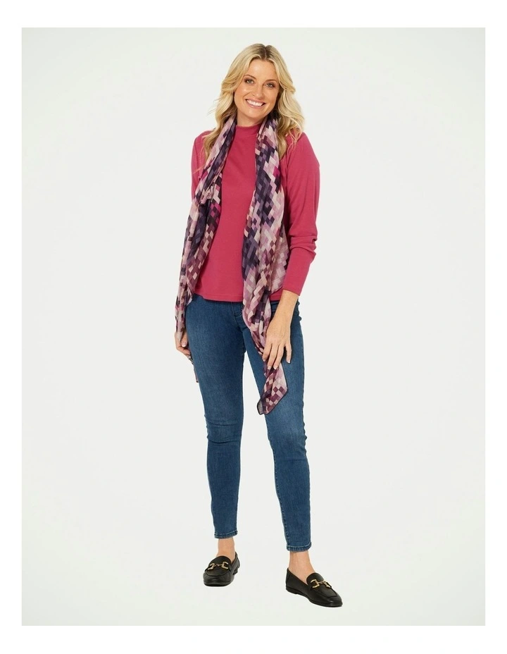 Essential Long Sleeve Skivvy Top in Blush