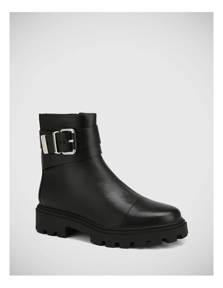 Fenton Leather Ankle Boot in Black