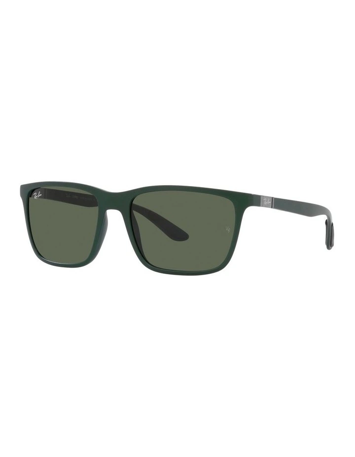 0RB4385 Sunglasses in Matte Green