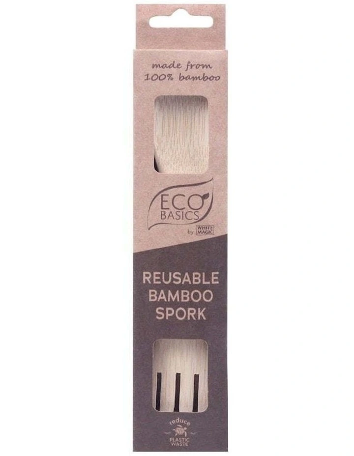 Eco Basics Reusable Bamboo Spork in Sand