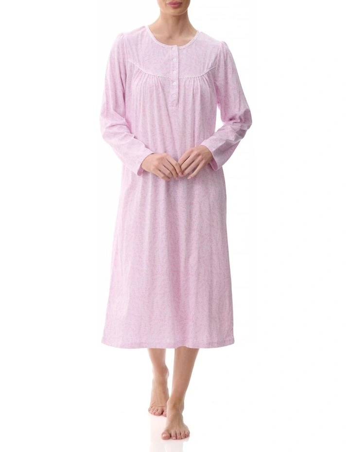 Cotton Nightie in Athena Pink