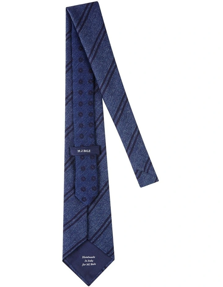 Carlucio Tie in Denim Melange