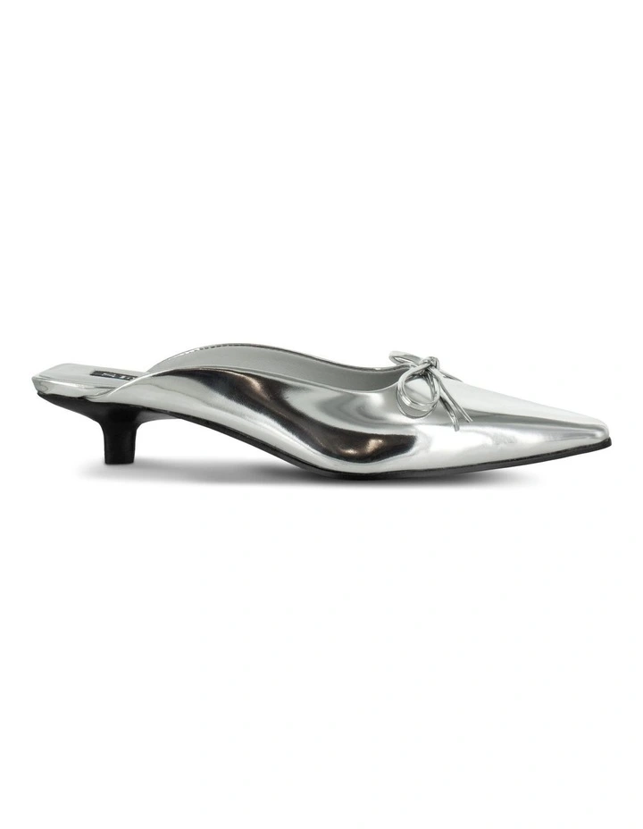 Fenton II Mules in Silver