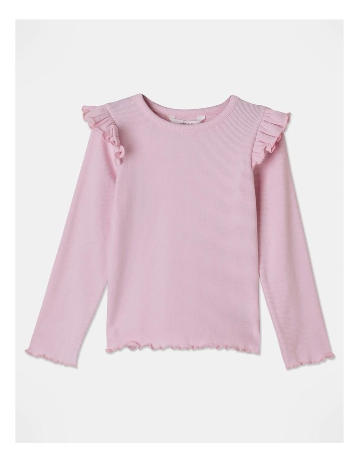 Ruffle Top in Light Pink