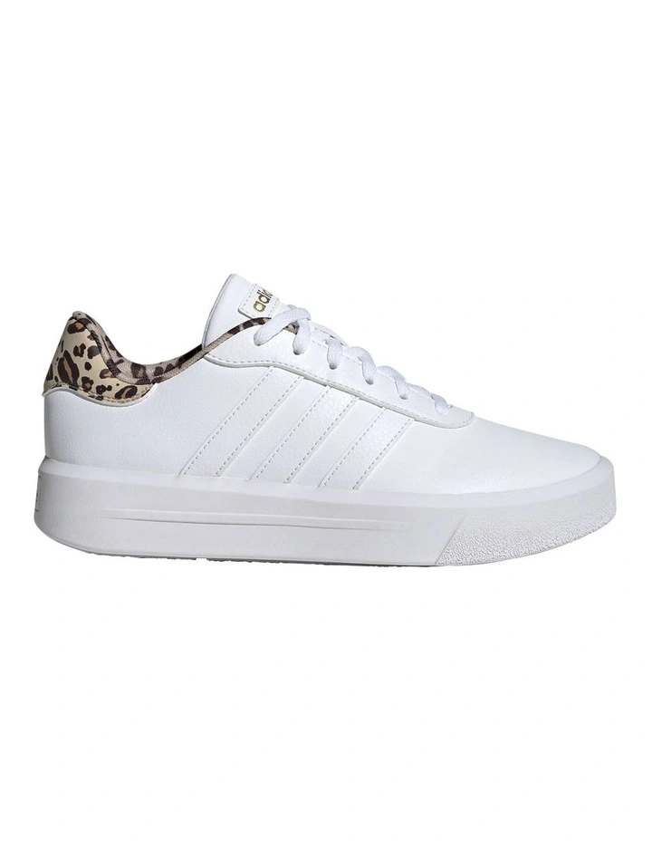 Court Platform Shoes in White