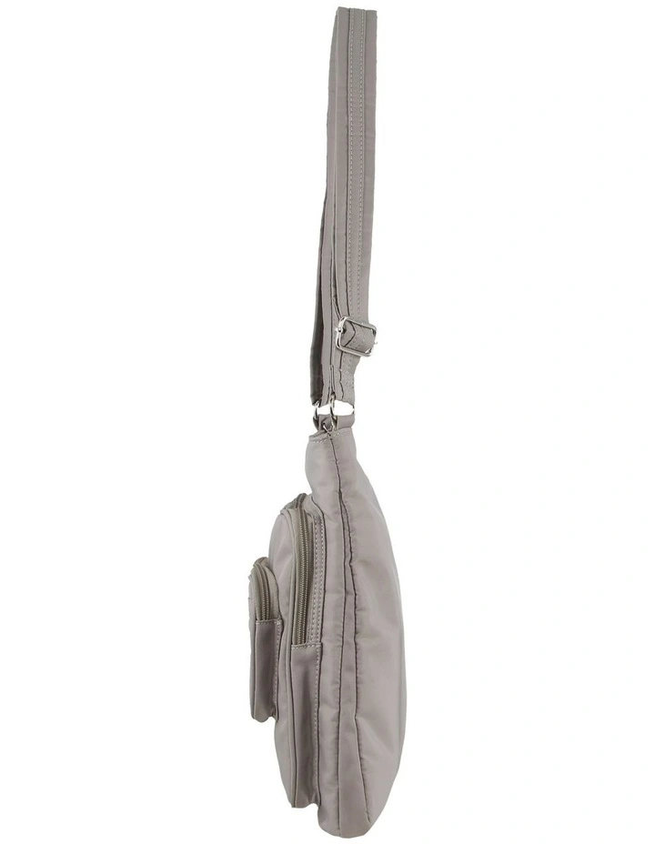 Anti-Theft Cross Body Bag in Taupe