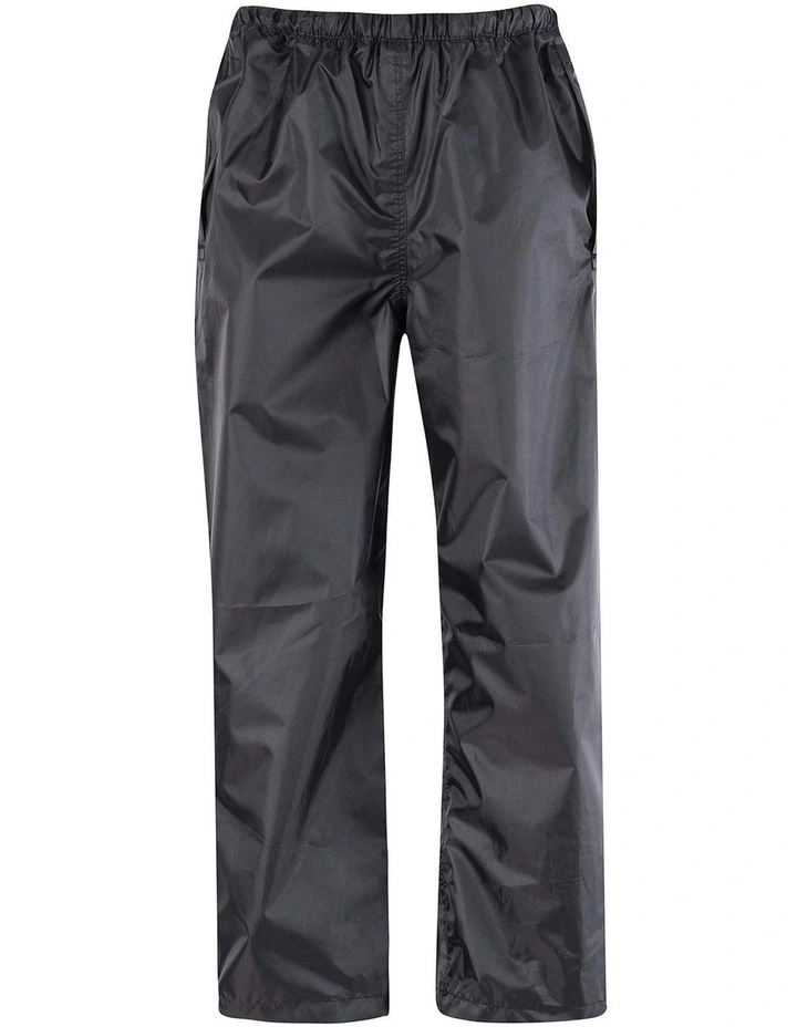 Stowaway Waterproof Rain Overpant in Black