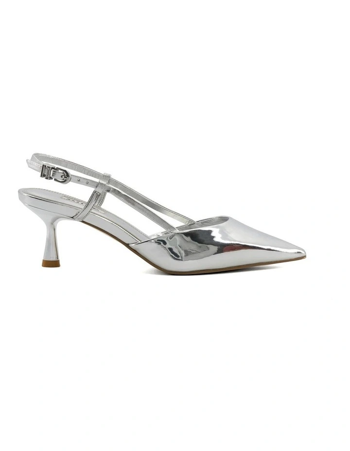 Classify Slingback Heel in Silver