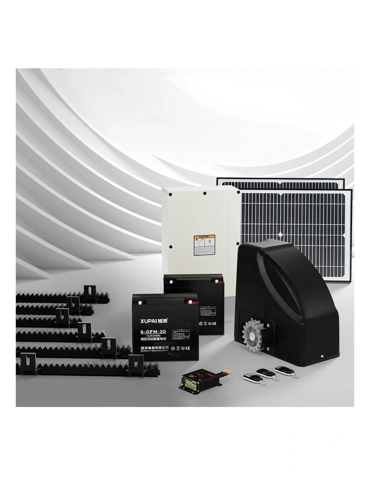 Automatic Sliding Gate Opener Kit 40W Solar 6m 600kg