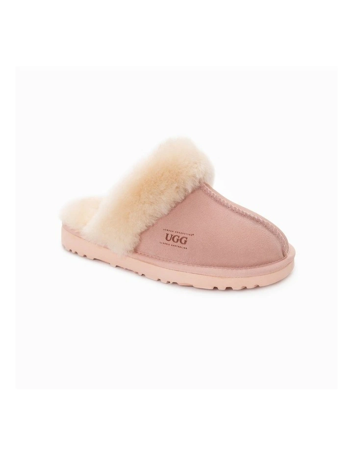 Premium Australia Sheepskin Unisex Scuffete in Pink