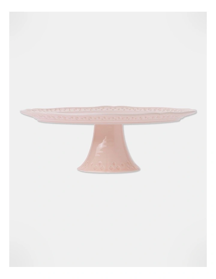 Breton Scalloped Edge Cake Dome in Pink