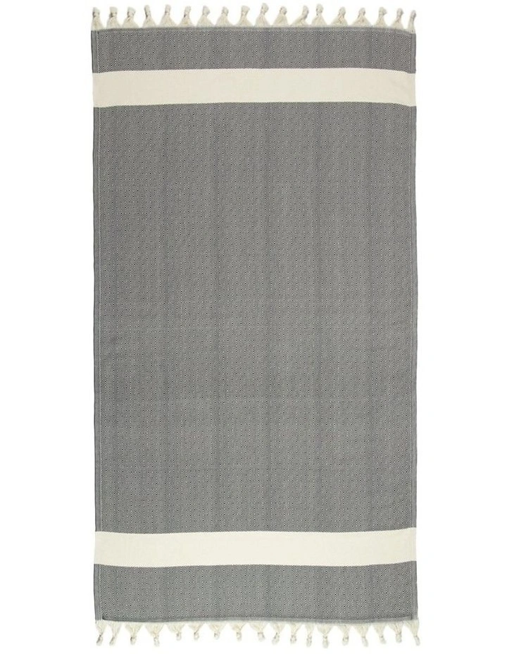 Turkish Towel in Black/White
