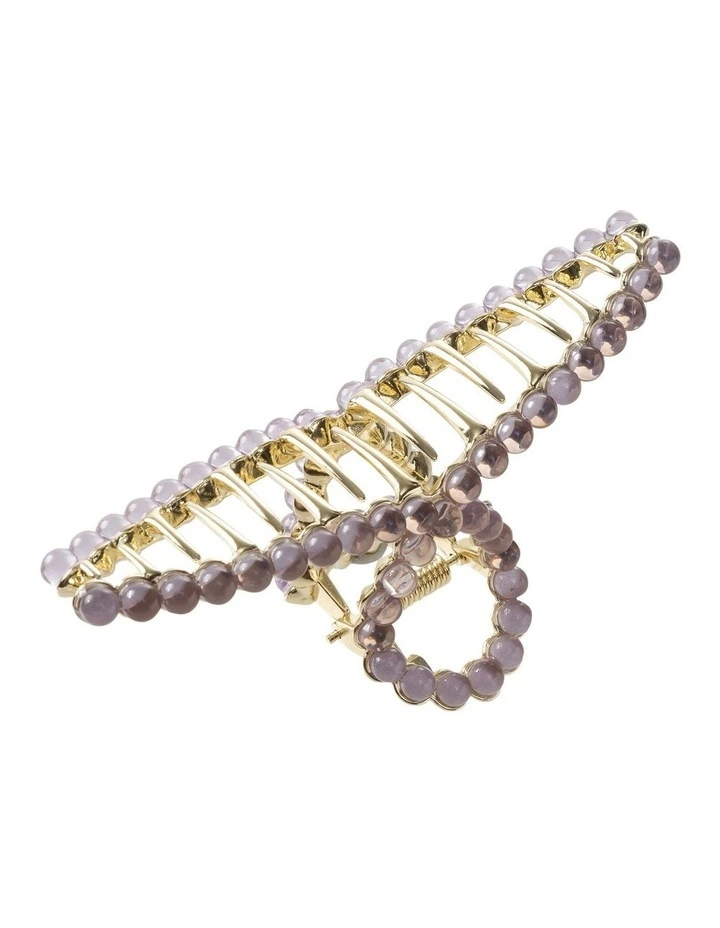 Metal Loop Crazy Crab Claw Clip in Lilac