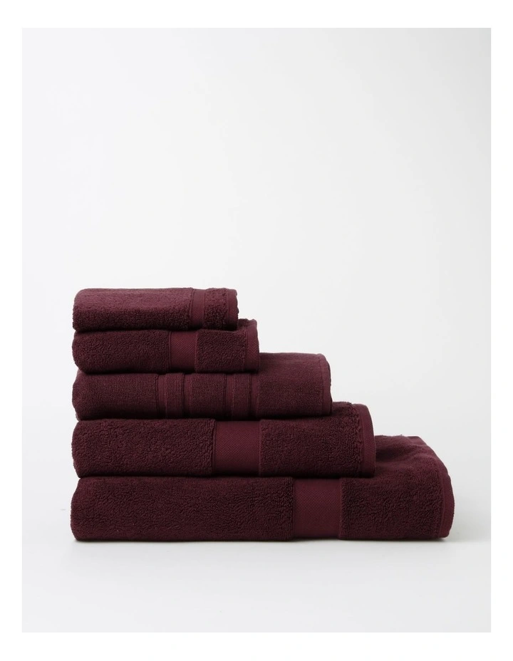Luxury Egyptian Towel Range in Wine