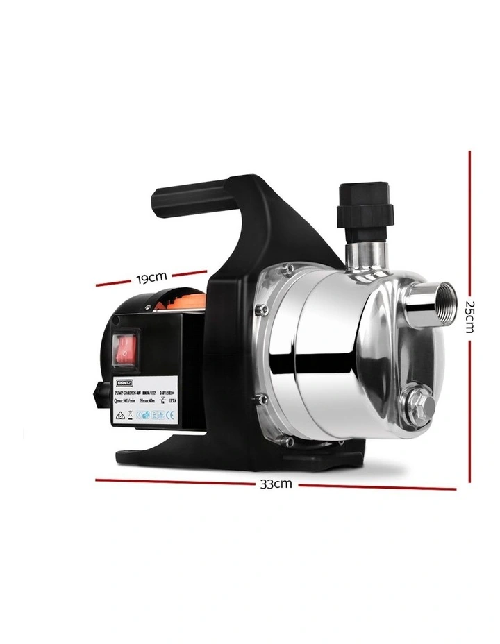 Garden Water Pump 800W in Stainless Steel