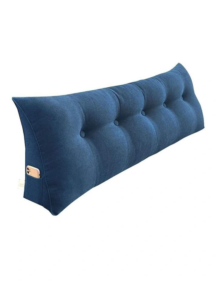 Triangular Wedge Pillow 180cm in Blue