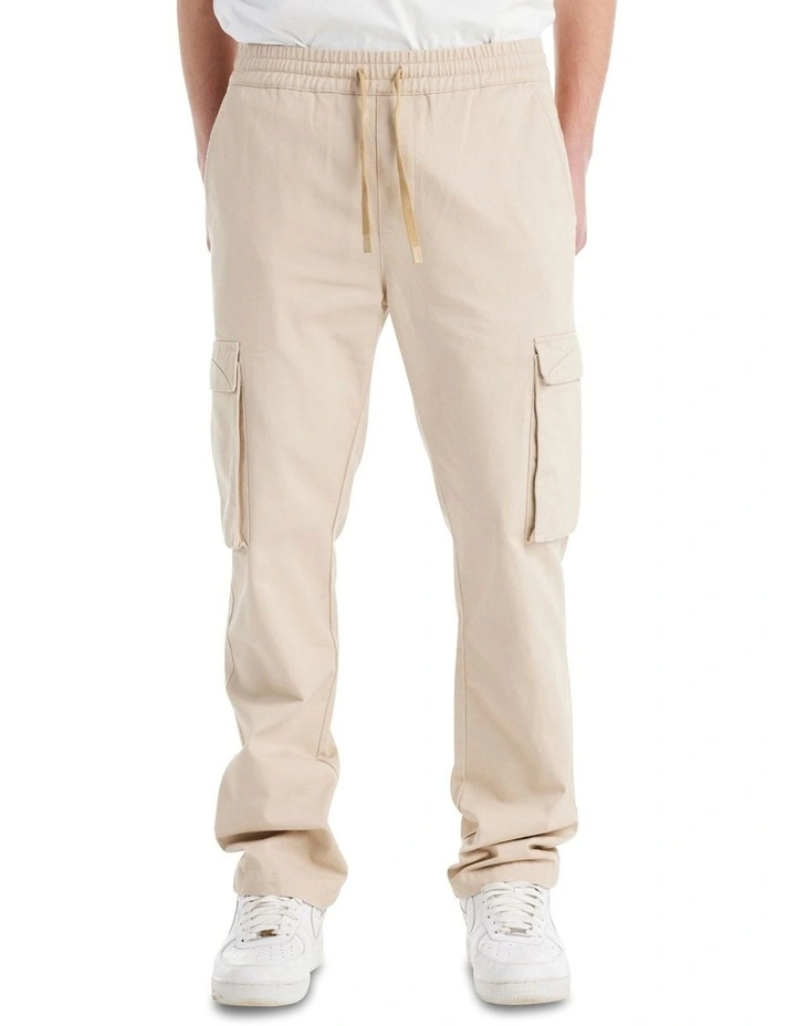 Villa Straight Leg Pant in Bone