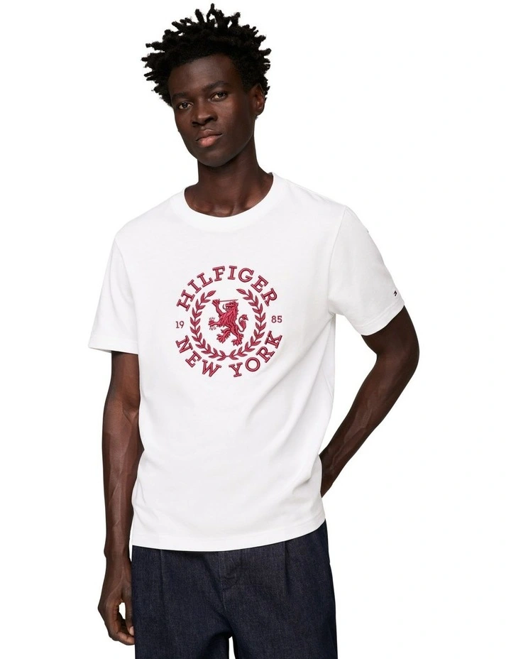 Big Icon Crest Tee in White