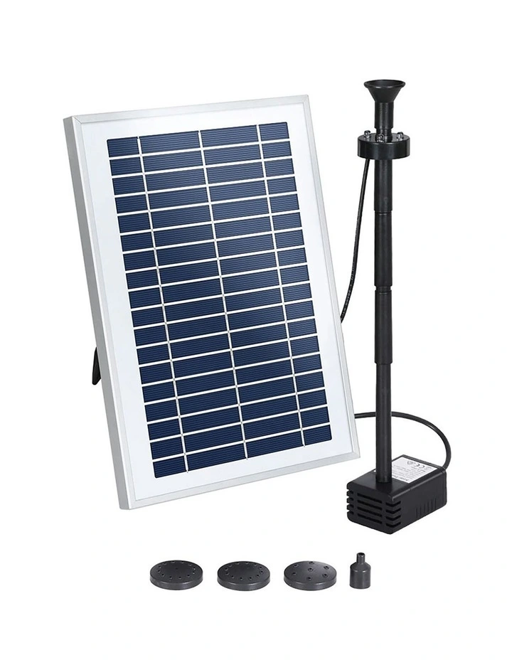 Solar Pond Pump with Battery LED Lights 4.4FT