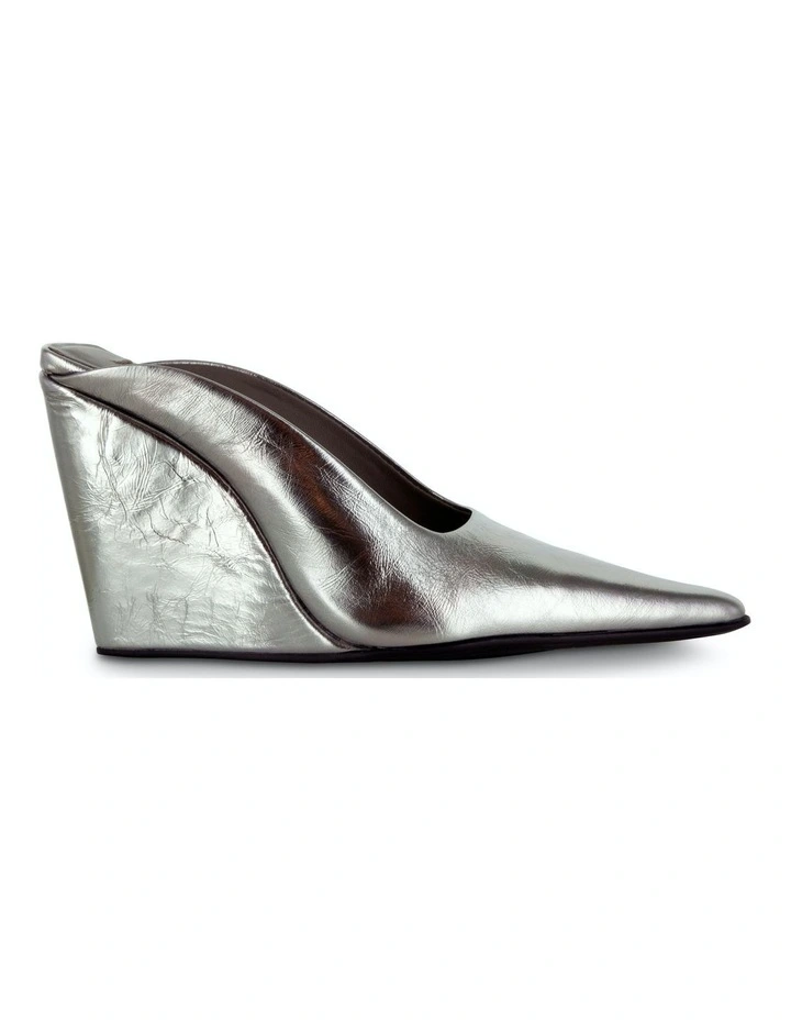 Hazel II Mules in Chrome