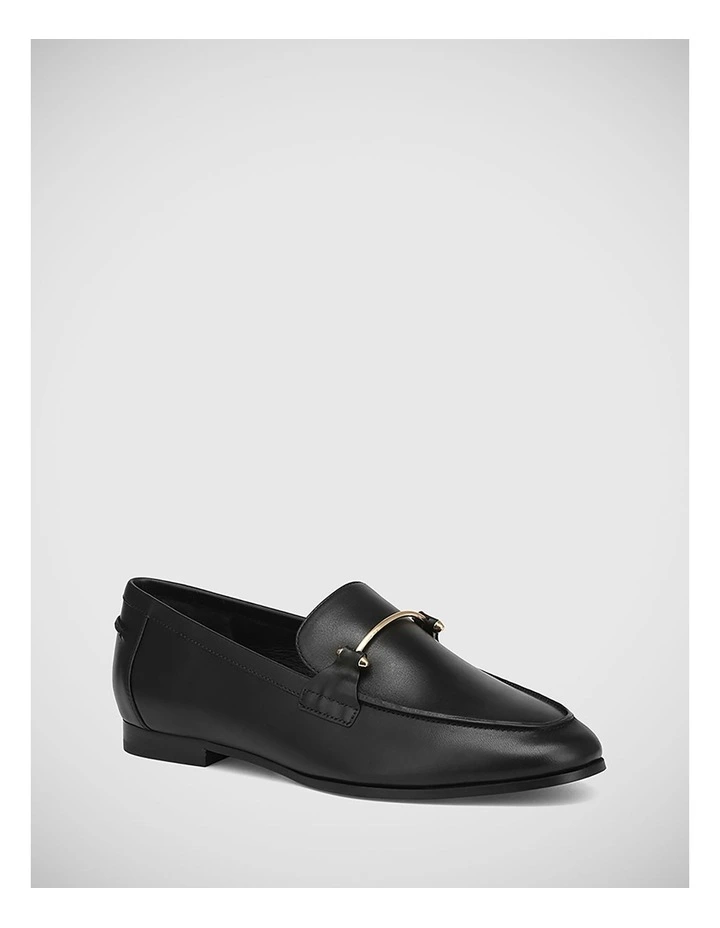 Angeles Leather Loafer in Black