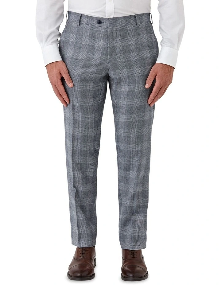 Fabio Tailored Fit Trousers in Light Blue