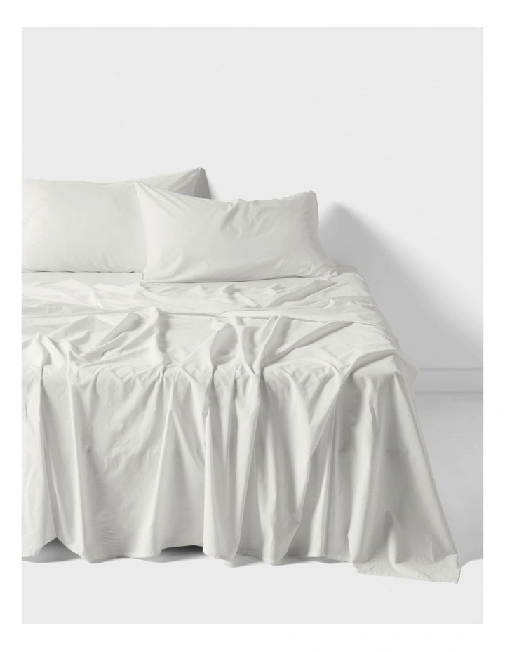 Terra Organic Sheet Set in Snow