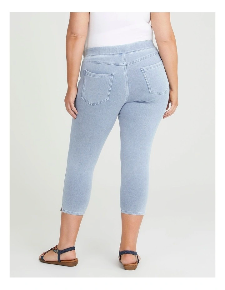 The Bestfriend Crop Jegging Light Blue Denim