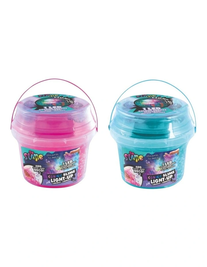 Cosmic Slime Light Up Crunch Bucket in Multi