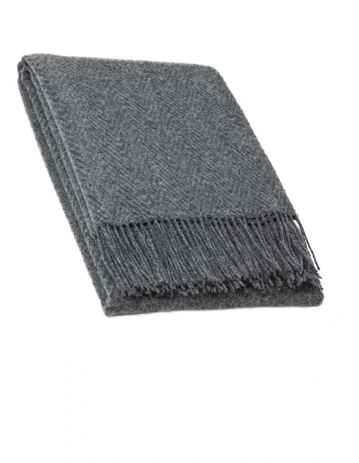 Hampton Throw Blanket in Slate