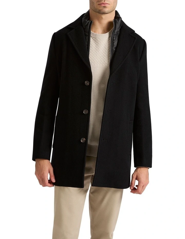 Sean Crombie Coat in Black