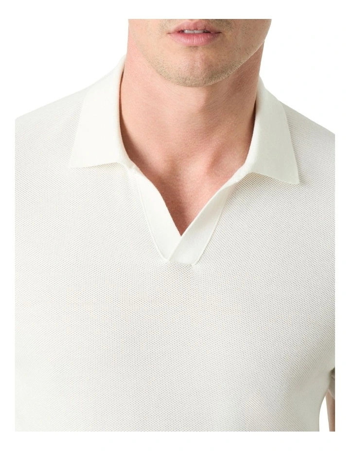 Gresham Pique Polo Shirt in White