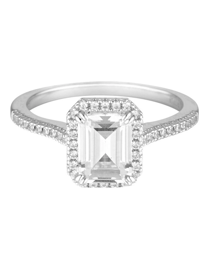 Iconic Bridal Violet Silver Ring