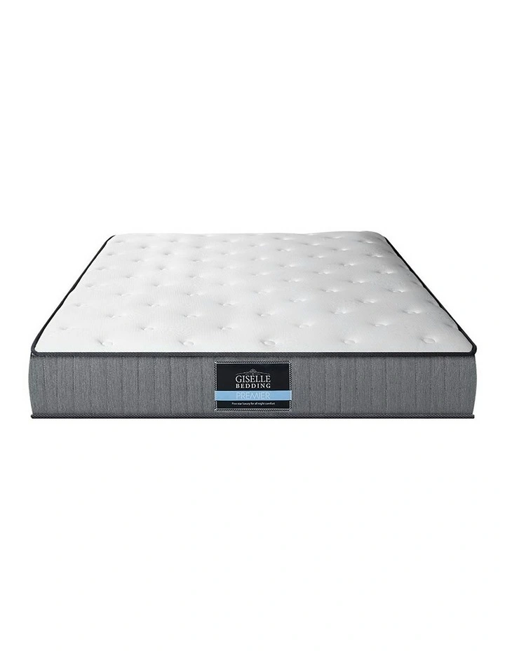 Single Mattress Extra Firm Pocket Spring Mattress King in White
