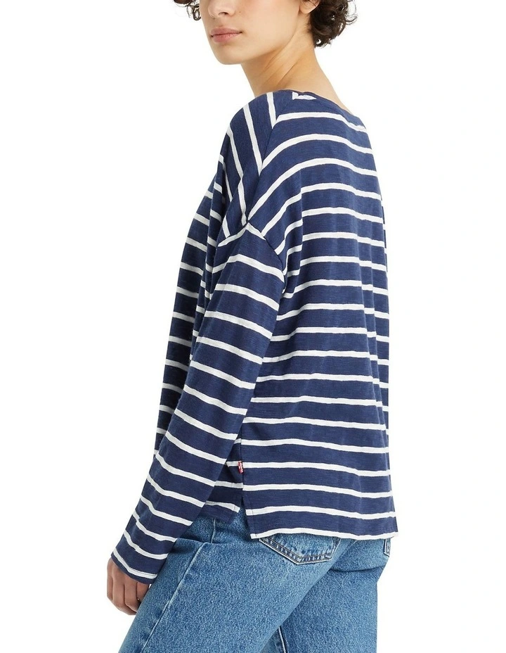 Margot Long-Sleeve T-shirt in Naval Academy