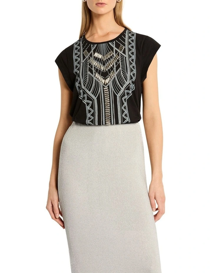 Madame Lou Lou Tee in Black