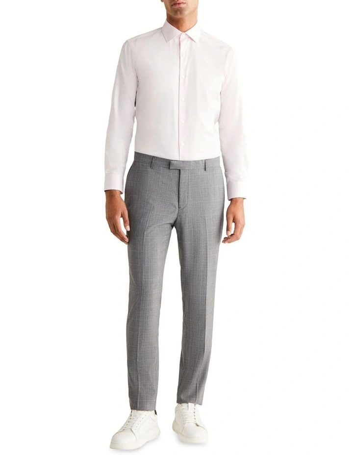 X Slim Suit Check Pant in Grey