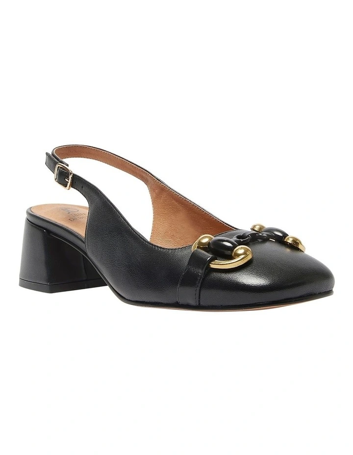 London Heeled Shoes in Black Glove