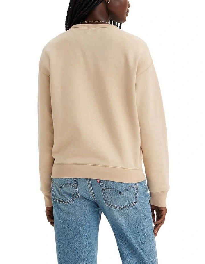 Graphic Signature Crewneck Sweatshirt in Safari