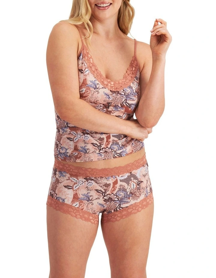 Parisienne Cotton Full Brief in Layered Florets