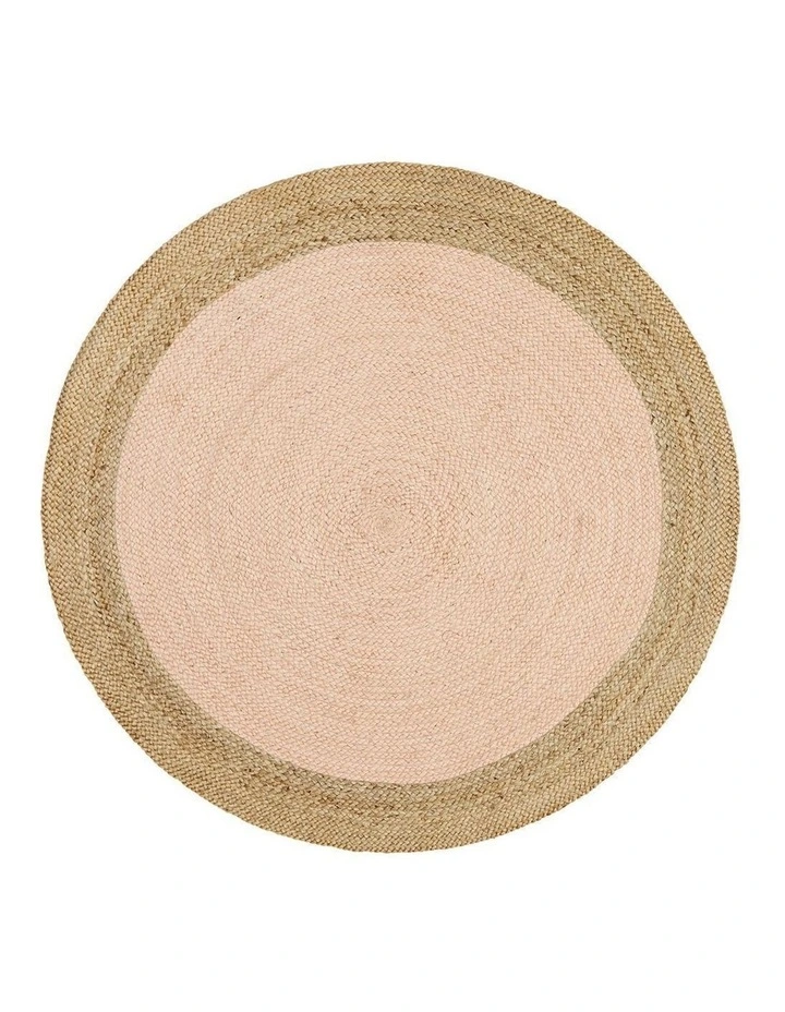 Atrium Polo Round Rug in Pink