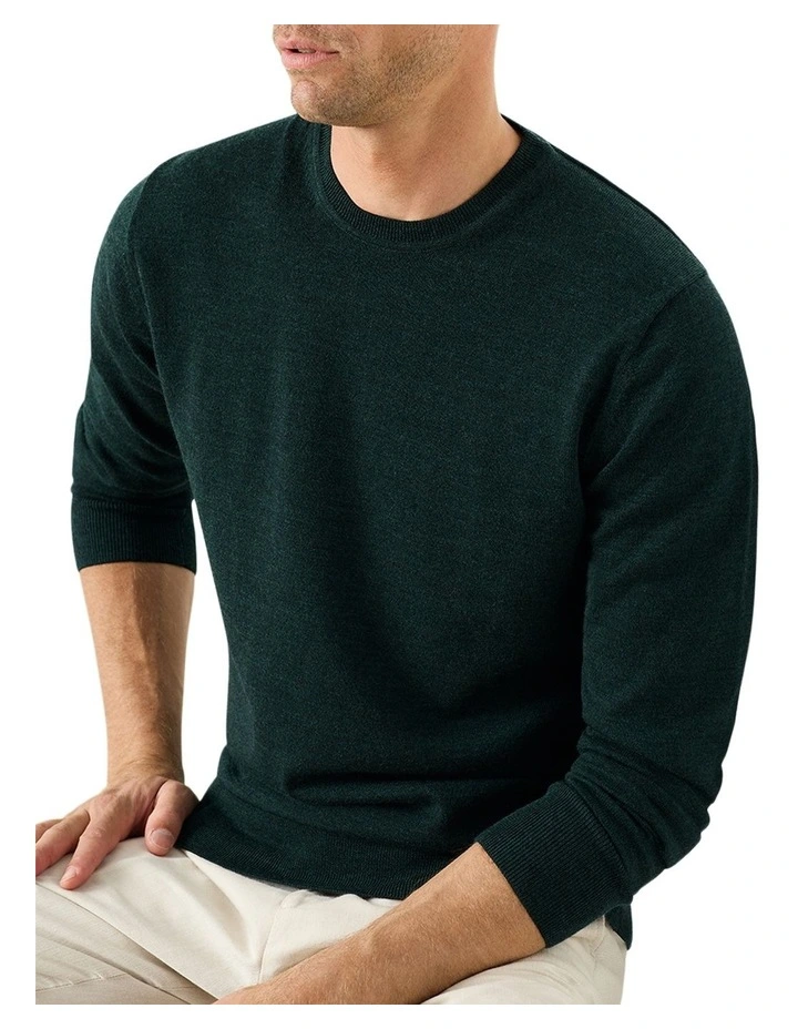 Sandringham Ashby Crew Knit in Green